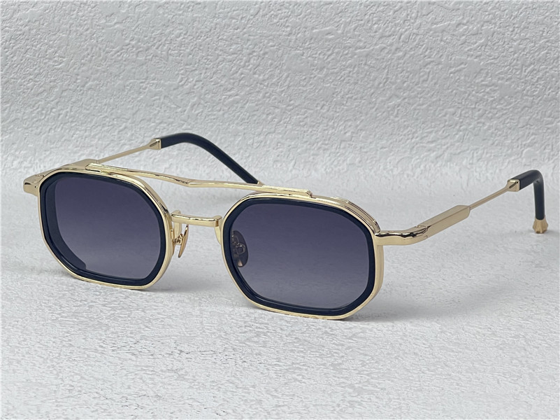 New fashion design masculine rectangular sunglasses ANTHONY metal and acetate frame simple and elegant style high end outdoor UV400 protection glasses
