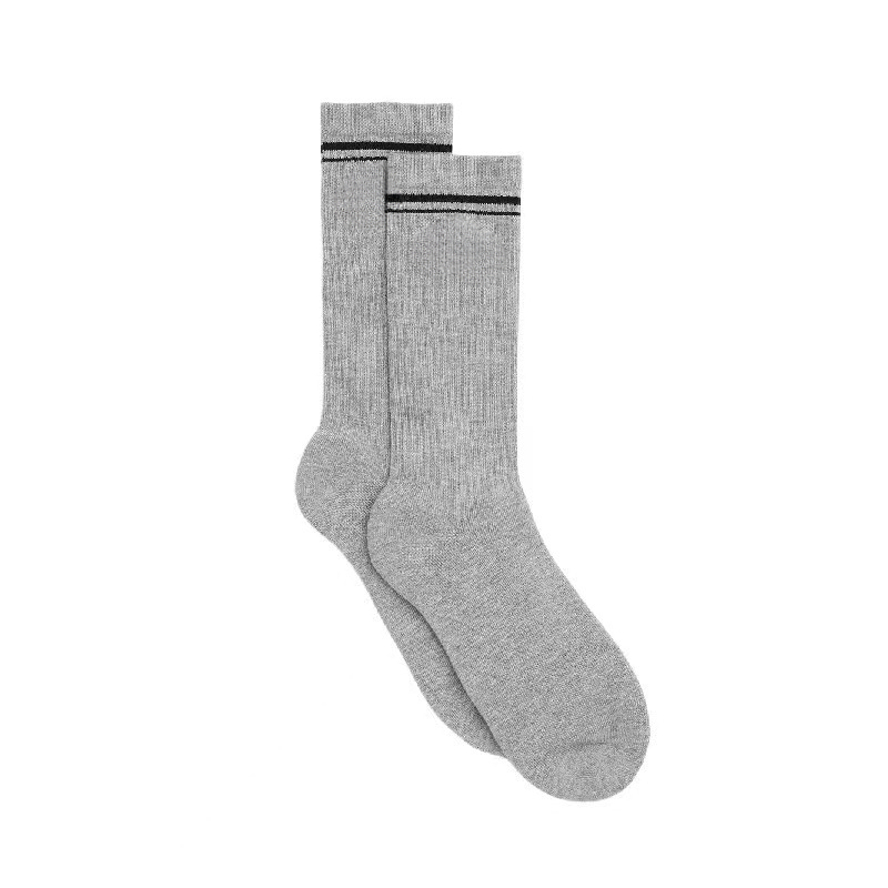 Womens yoga stockings Outdoor Throwback Womens Cotton Medium Tube Sports Socks Four Seasons Comfy Cushioning Classic Academic Style Stretchy Sweat-Wic