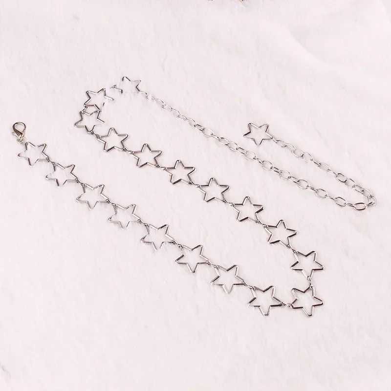 Luxury Casual Pentagrams Metal Belt For Women Designer Waist Chain Female Girl Dress Jeans Decorative Waistband AccessoriesX2409