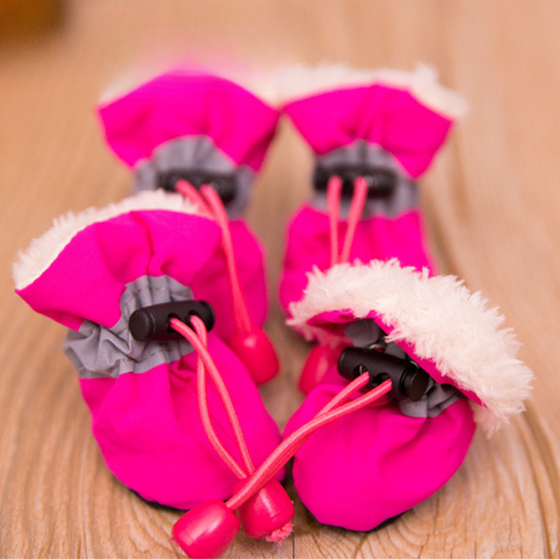 Pet Dog Shoes Soft Bottom Puppy Winter Keeps Warm Shoes Anti-slip Rain Boots Footwear for Small Dogs Pet Supplies