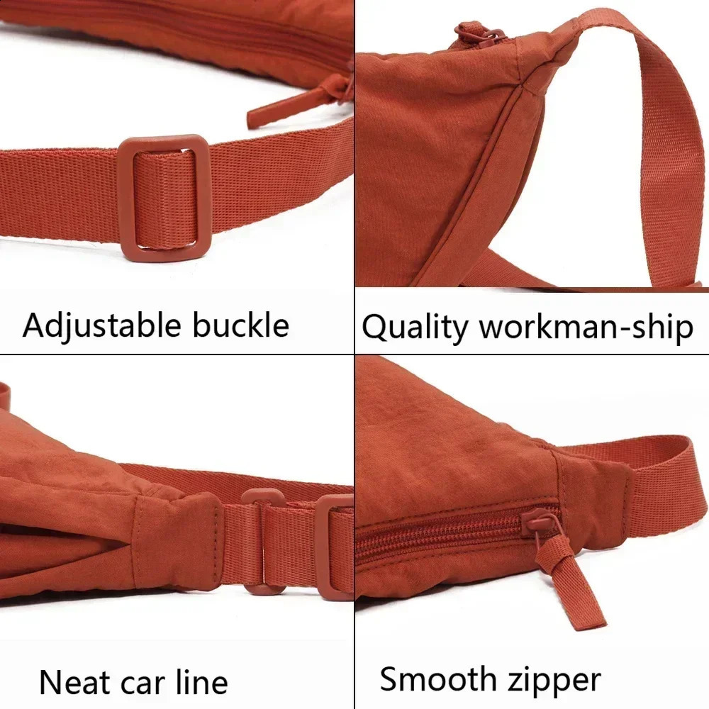 Summer Nylon Waterproof Allmatch Messenger Bag Dumpling Bag Men and Women Multicolor Highquality Shoulder Bags 240909