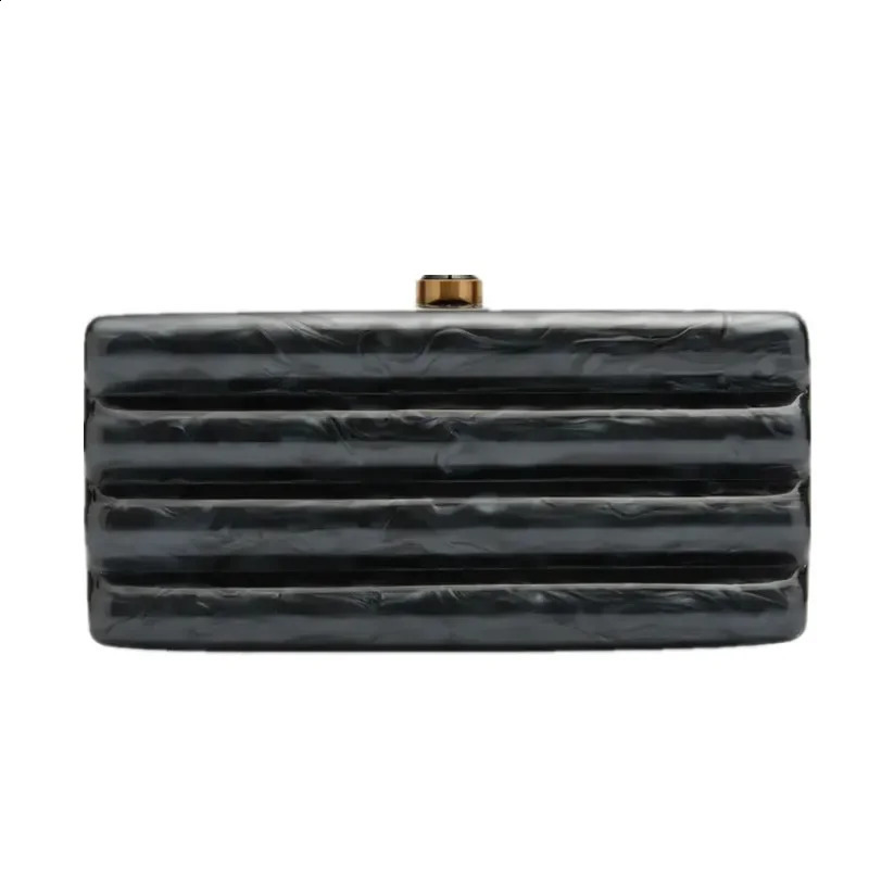 Women Acrylic Box Evening Clutch Bags For Wedding Party pearl ivory black pink Purses Handbags High Quality 240906 3ee3 4