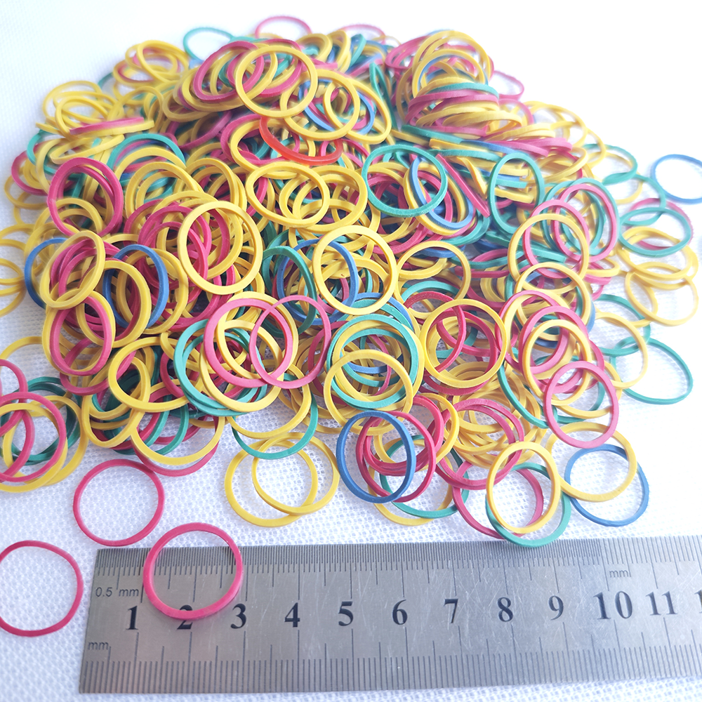 300 Pieces Elastic Rubber Band For Dog Cute Colorful Pet Hair Accessories Small Dog Grooming Hair Band Diameter 0.75 inch
