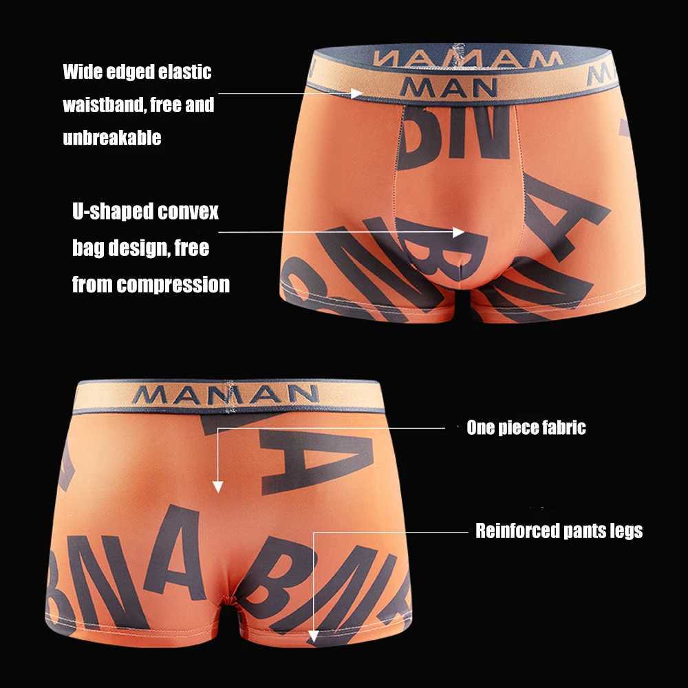Drying Pcs Mens PantiesThin Underwear Quick 6 Breathable Shorts /1 Ice Silk Boxer Underpants Fashion New Mens BoxerX2409