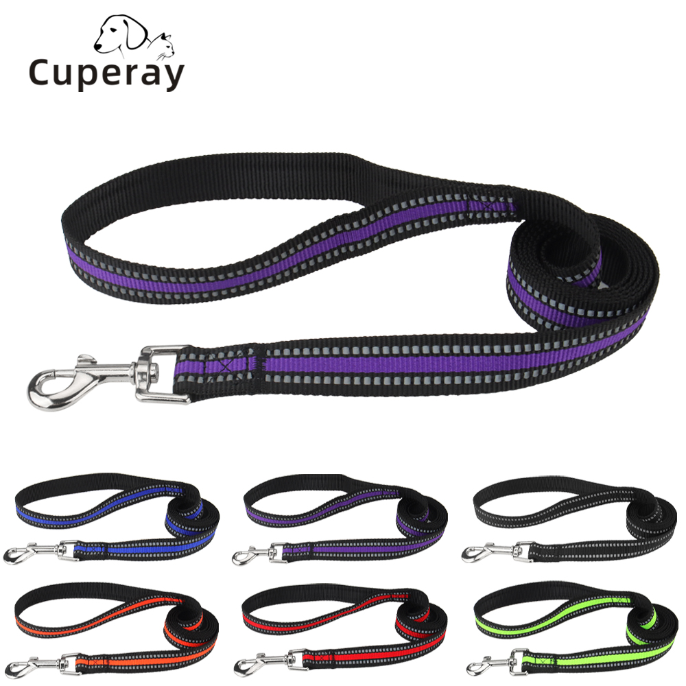 Medium and Large Dog Leash Night Reflective Nylon Dog Leash for Dog Walking and Training Pet Supplies Wear-resistant and Durable