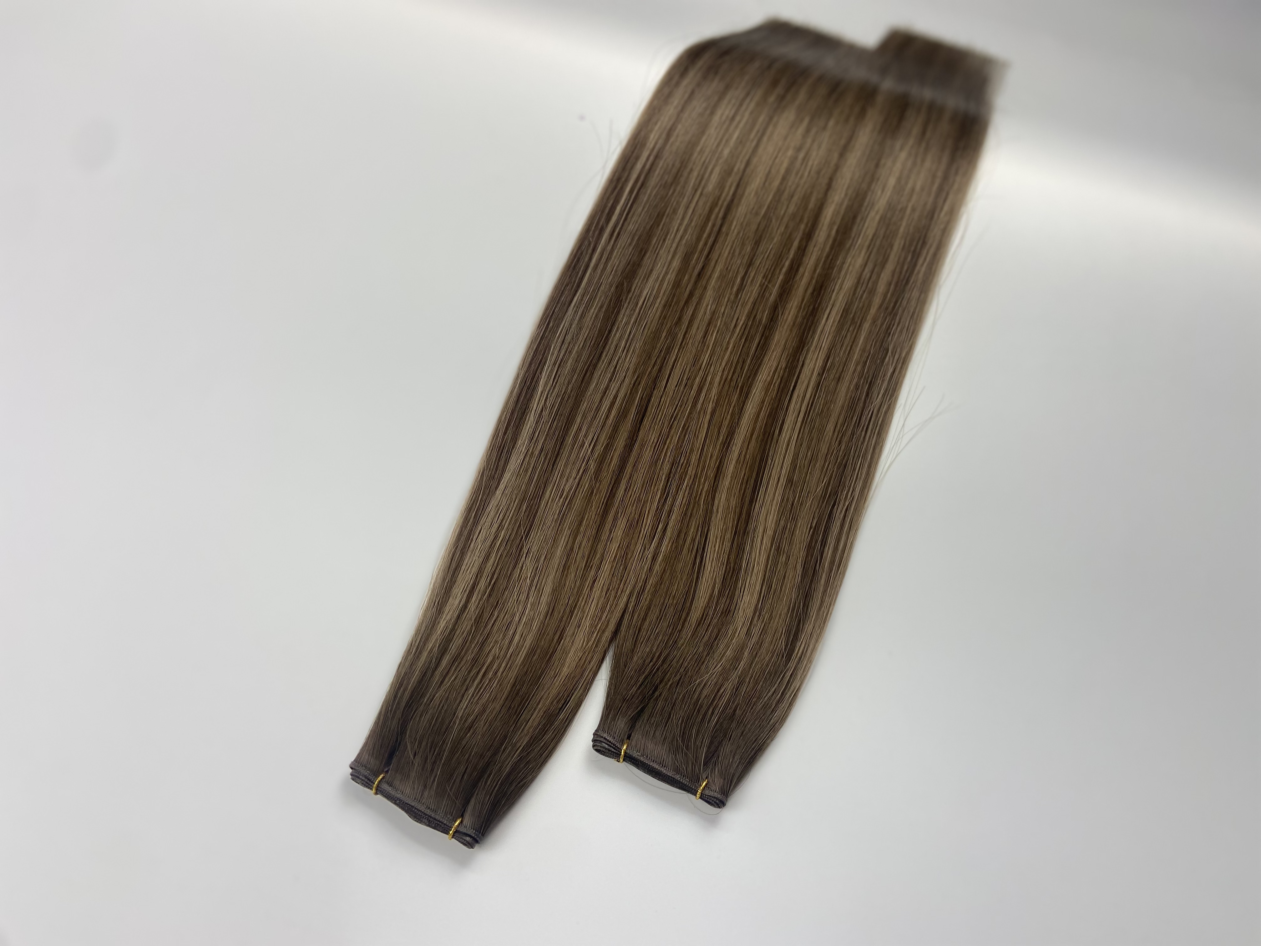 Balayage Genius weft Virgin Cuticle Russian Human Hair Invisible Mini Weft Hair Extensions 100g ,Lasting 16-18 months