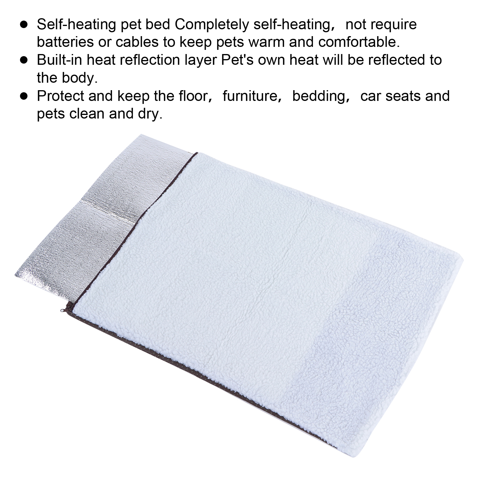 Pet Thermal Mat Washable Self Heating Warm Pad Suitable For Small Medium Pet Cats Dogs