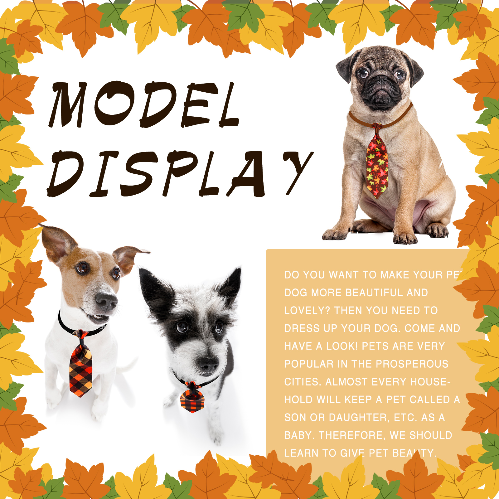 10PCS Adjustable Pet Dog Bow Ties Thanksgiving Day Dog Grooming Accessories Pet Dog Bowties Neckties Pet Supplies For Small Dogs