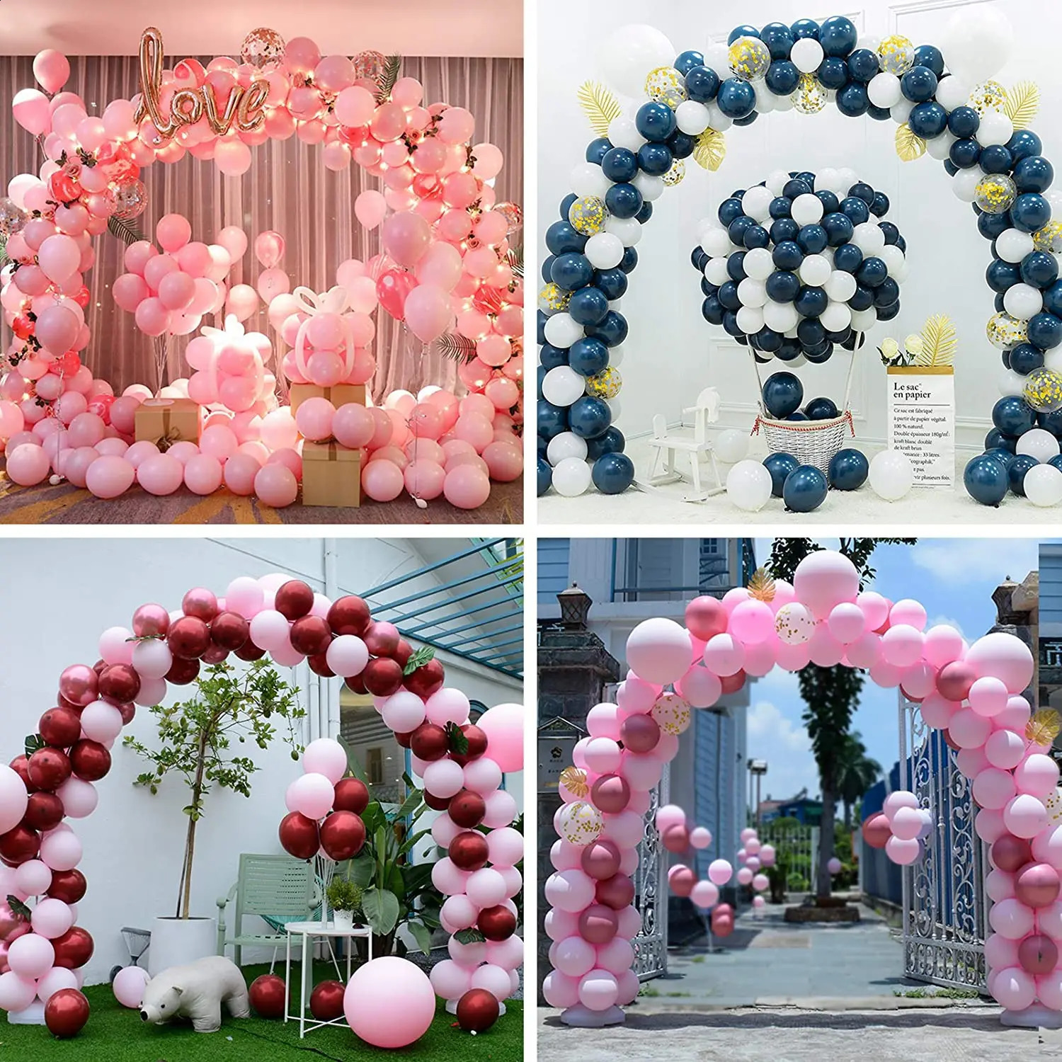 Adjustable balloon arch kit frame semicircular bracket column birthday wedding decoration baby shower 240910