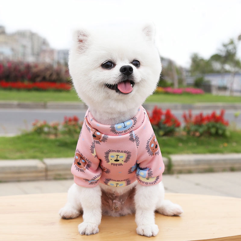 Autumn Winter Pet Dog Clothes Cartoon Dog Vest Soft Dog Vest Dogs French Bulldog Coat Sweatshirt Puppy Cats Coat Yorkie Clothing