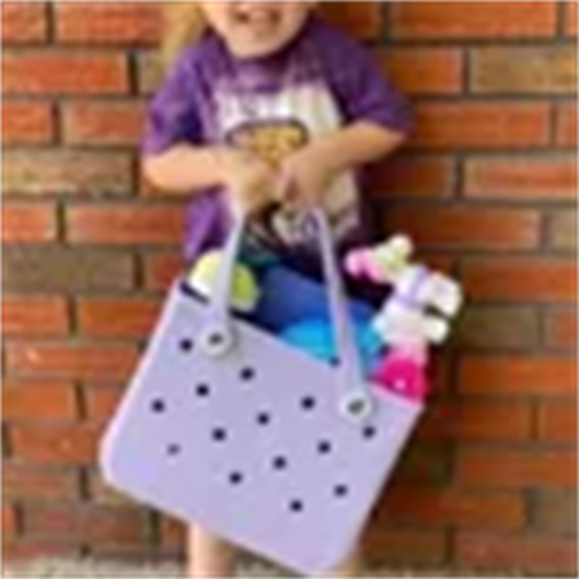 Water Park Handbags US stock Bogg Beach Shopping Bag Storage Bags Waterproof Bogg Bag Solid Punched Organizer Basket Summer Large Women's Stock G