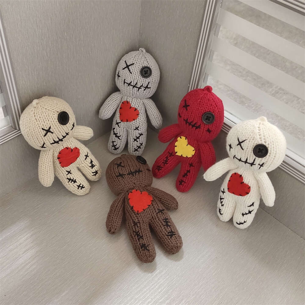 Voodoo Dolls Set With Creepy Revenge Voodoo Doll DIY Halloween Scray Ghost Holder Horror Funny Christmas Ornaments Toys Gift Edb