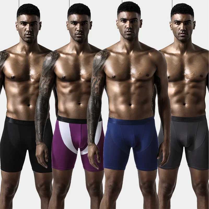 Mens Boxers Briefs Mesh Quick Dry Wicking Active Sport Soft Breathable Elastic Waistband Total Support Pouch Underpant Underwear Y240910