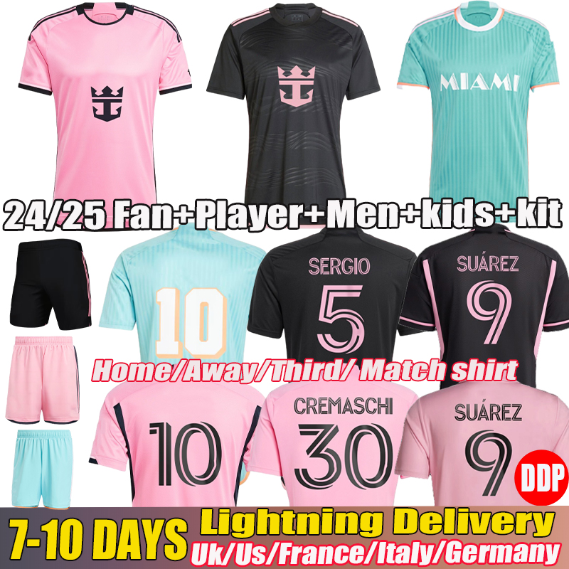 messie Jersey 24 25 CF Maglia Inter Player Fans version shirt Soccer Jerseys SERGIO Matuidi HIGUAIN JEAN FRAY CAMPANA YEDLIN MLSs 2024 football men kit kids