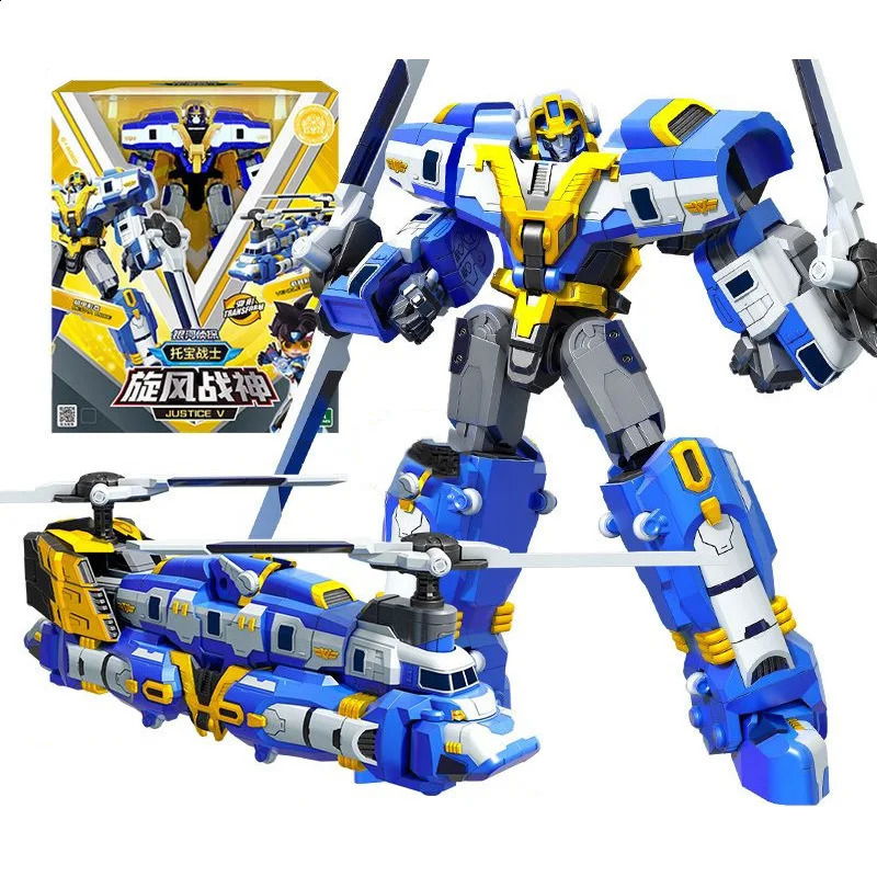19 Type Tobot GD Justice V Transforming Robot to Car Toy Korea Cartoon Brothers Anime Tobot Transformation Car Toys 240902