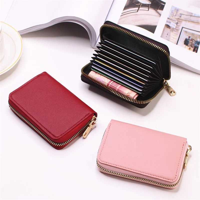 New Casual Wallet Multi-Slot Card Holder Zipper Coin Purse Small Clutch PU Money Bag Purse Cardholder Wallets for Men and Women Z250527