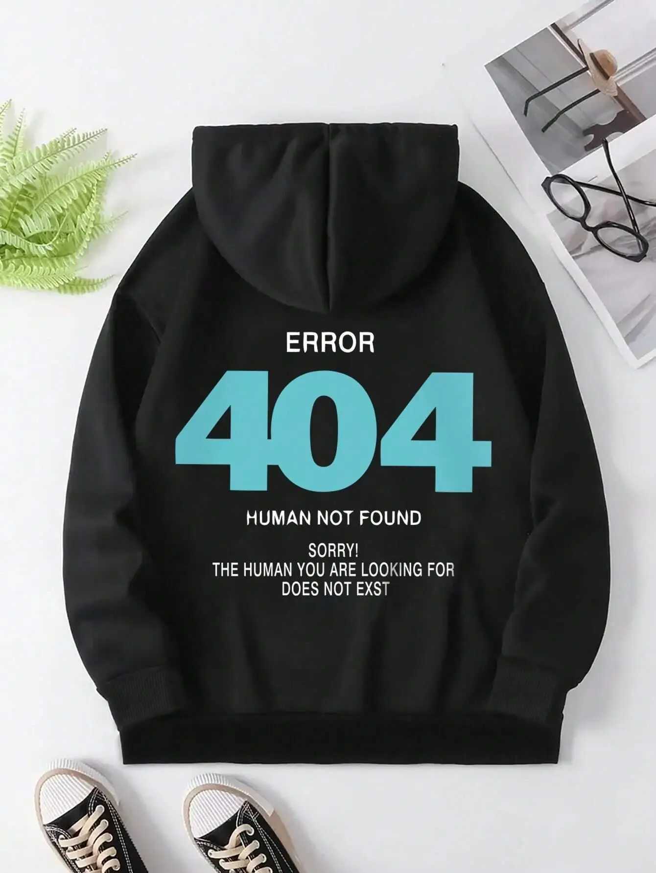Error 404 Human Not Found sorry!Womens Hooded Fashion S-XXL Hoodies Fce High Quality Sweatshirts Autumn Casual Sportswear XJ250717