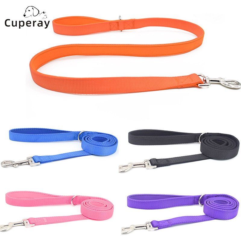 Nylon Dog Leash, 120cm Diving Fabric Pet Dog Walking Leash, Comfortable Handle, for Large, Medium and Small Dogs Pet Accessories