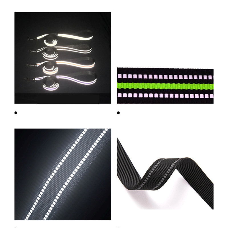 Pet Leash Nylon Webbing Dog Leash Night Reflective Explosion-proof Dog Leashes for Medium and Large Dogs and Cats Outdoor Travel