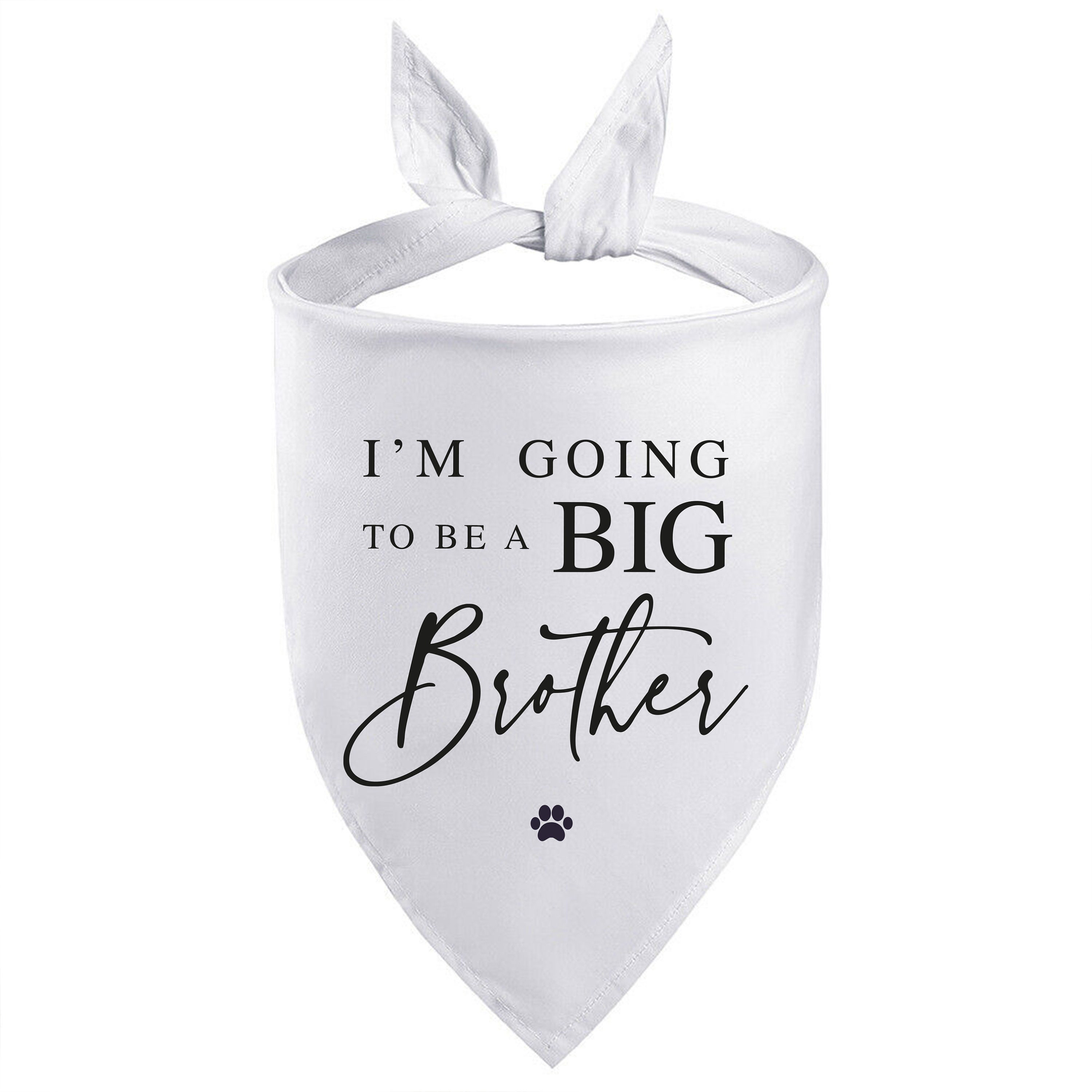 I'm going to be a Big BROTHER printed Dog Neckerchief Pregnancy Announcement Pet bandada Big Brother Dog to be Baby Idea Gift