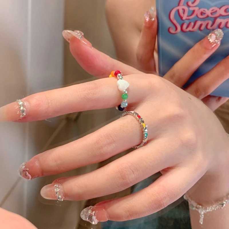 Luxury Korean Y2k Saturn Pendant Open Ring Womens Retro Creative Oil Drop Adjustable Finger Couple Ring Jewelry W240909