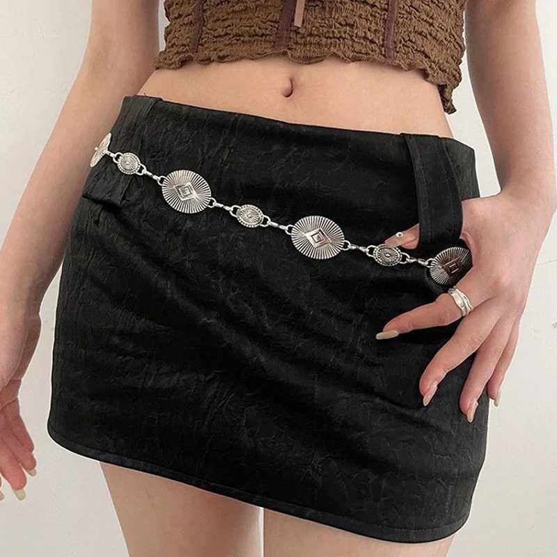 Y2k Luxury Wen Shi Fashion Cute Metal Dress Jeans Belt Chain Belt Accessories Wen Shi Belt X250410