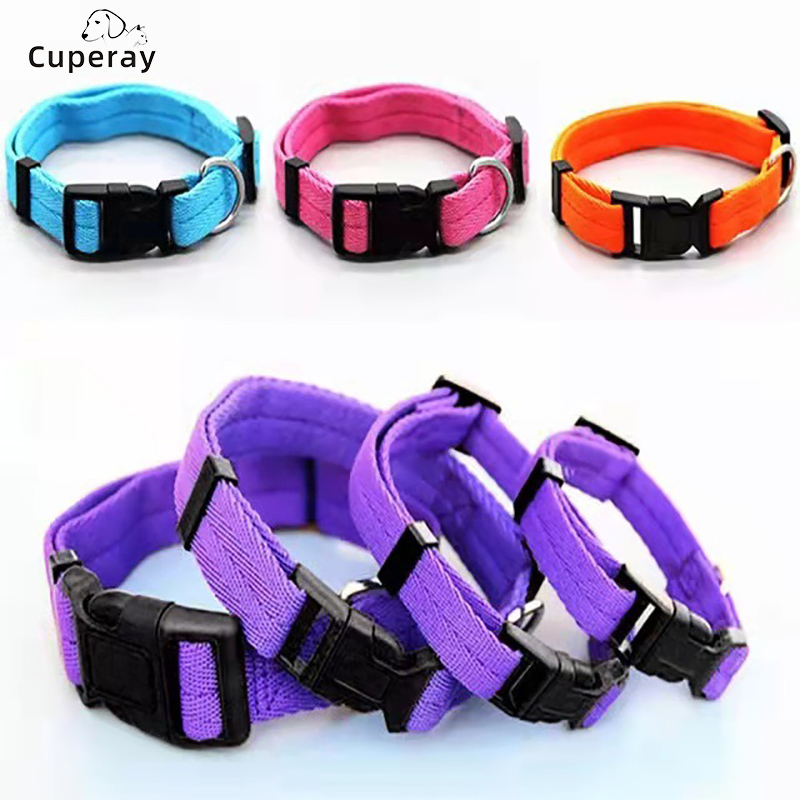 Nylon Webbing Dog Collar with Quick Release Buckle，Pet Collar for Small Medium Dogs Chihuahua Dog,cats Comfortable Pet Accessory