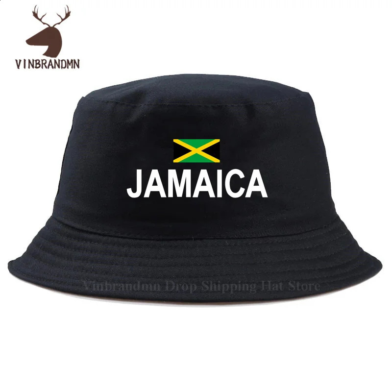fashion Jamaica bucket hats nation footballer sporting country flag fishing hats JAM Jamaican hip hop baseball caps 240909