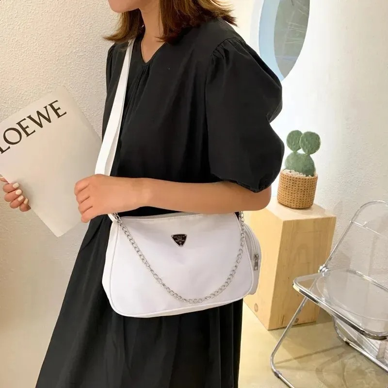 Nylon Crossbody Bag: Casual Portable Underarm Bag For Women, Students New Free Delivery Designer Bag
