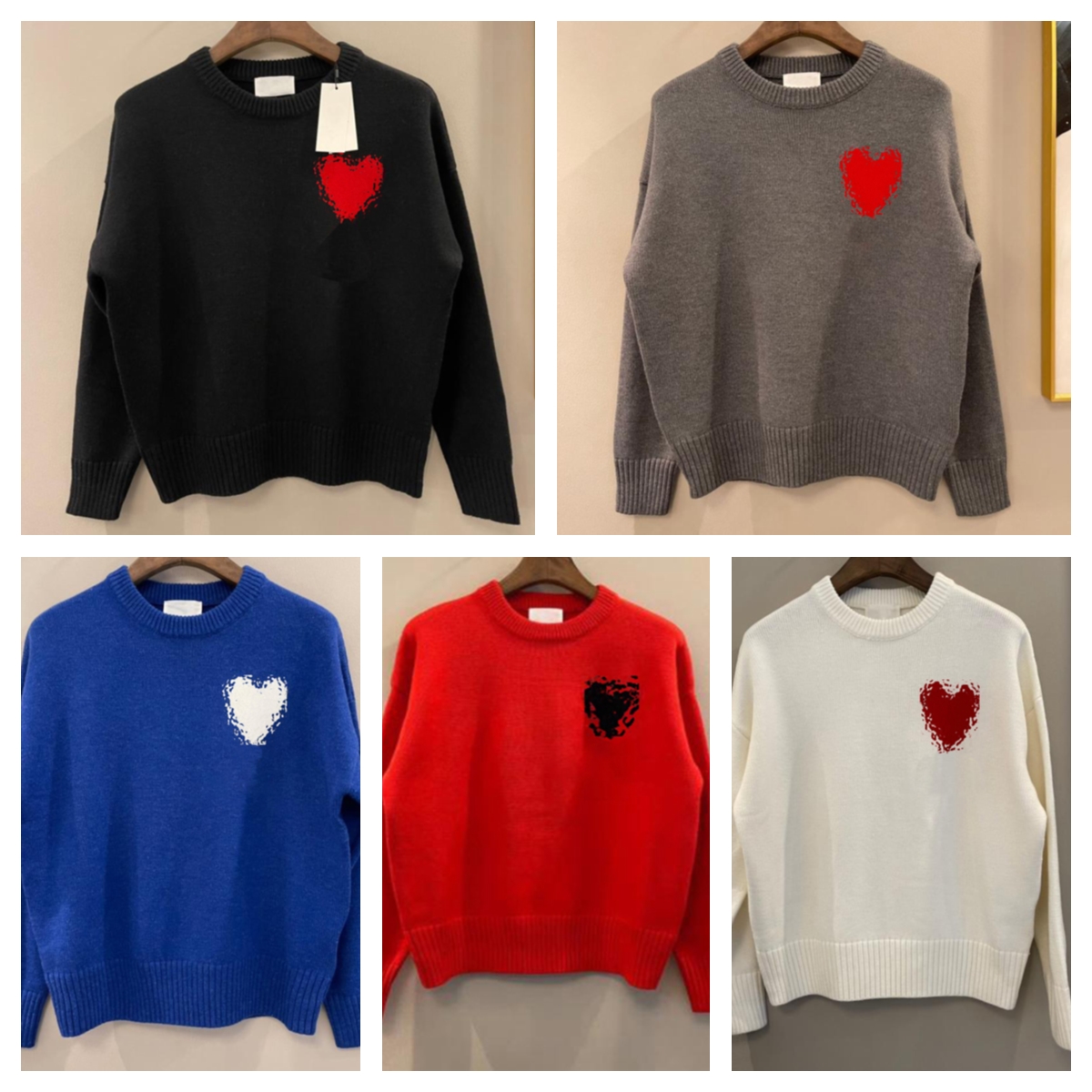 Paris Sweater Designer Jumpers for Men Women Cardigan Knitted Sweats Fashion Knitwear US UK European High Street Sweatshirts Crew Neck Pull Casual Knit Clothes