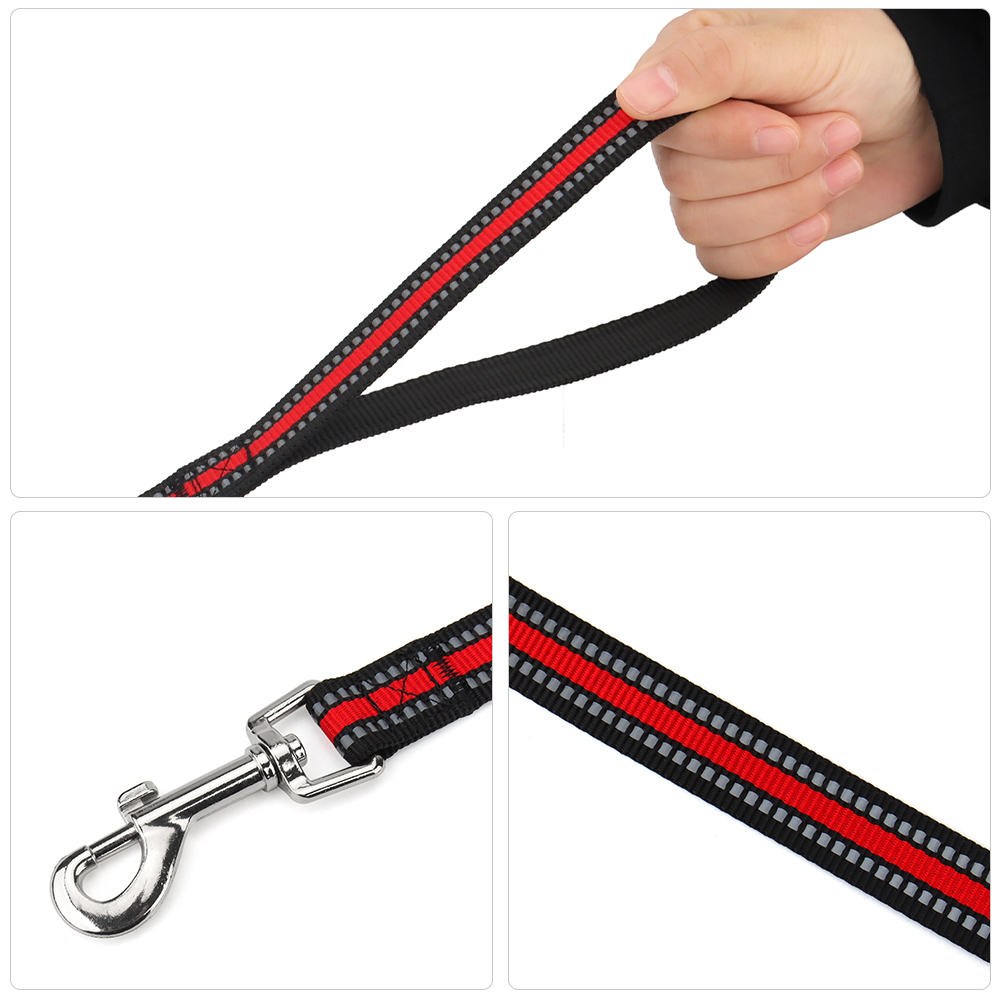 Nylon Dog Leash Night Reflective Pet Leash Three Sizes for Large, Medium Small Dogs & Cats for Dog Walking Training pet Supplies