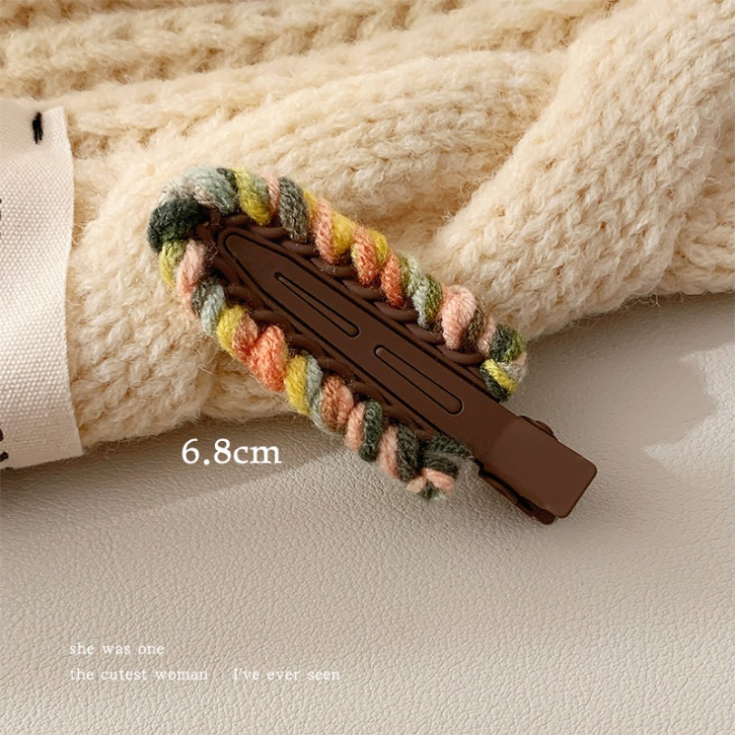 Cartoon Colored Style Plush Hair Clis Boutique Surfboard Logo Barrettes Girls Simple Fashion Home Outdoor Gifts Sweet Hair Clip High Quality Hair Jewelry