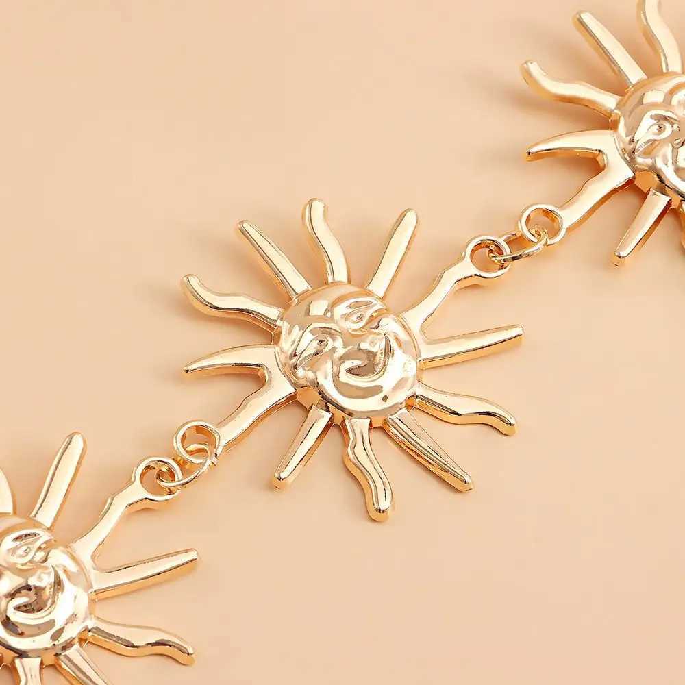 Fashion Sun Waistband for Wen Girl Punk Hip Hop Waistband Retro Metal Waistband Dress Womens Body Chain with Jewelry X250410