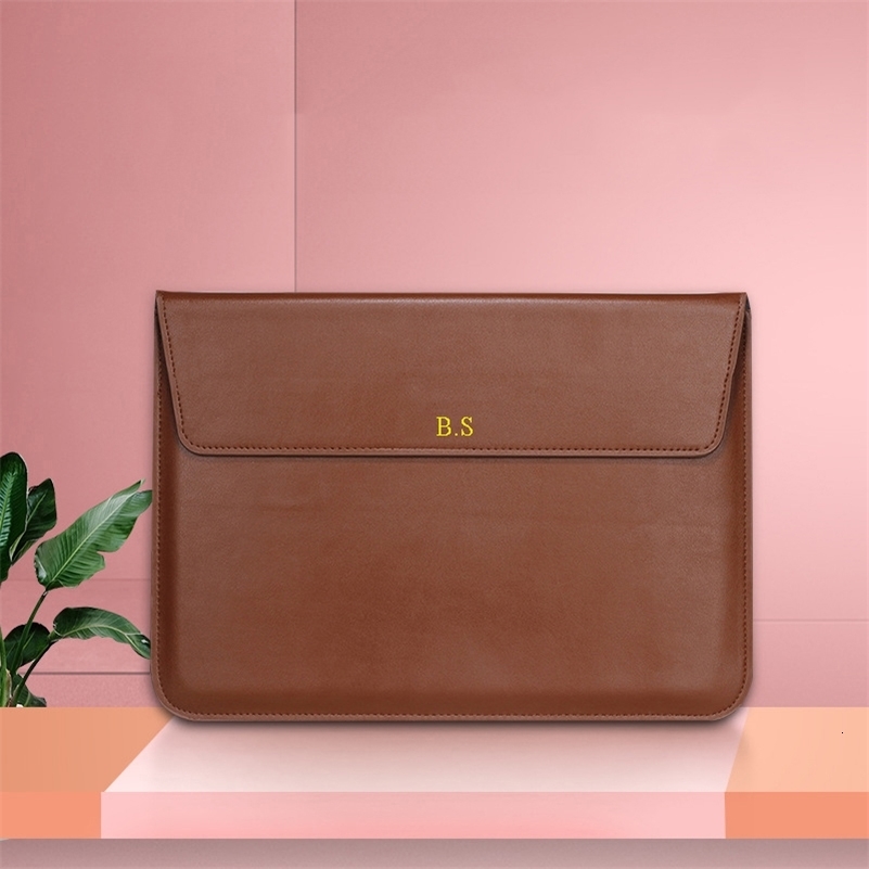 Pu Leather Laptop Sleeve For Air 13 Case Pro Retina 11 15 Notebook Stand Cover For Shell Laptop Bag Unisex 240907