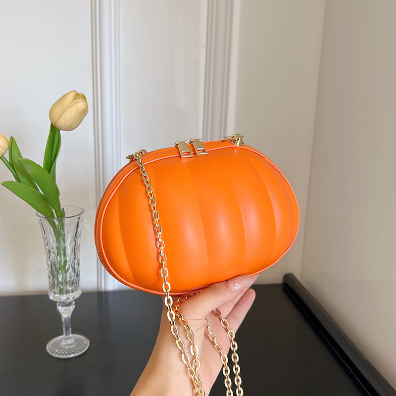 Halloween Shoulder 3 Women Bags Handbag Purses Pumpkin Shape Gifts Solid Color Outdoor Indoor Party Decoration