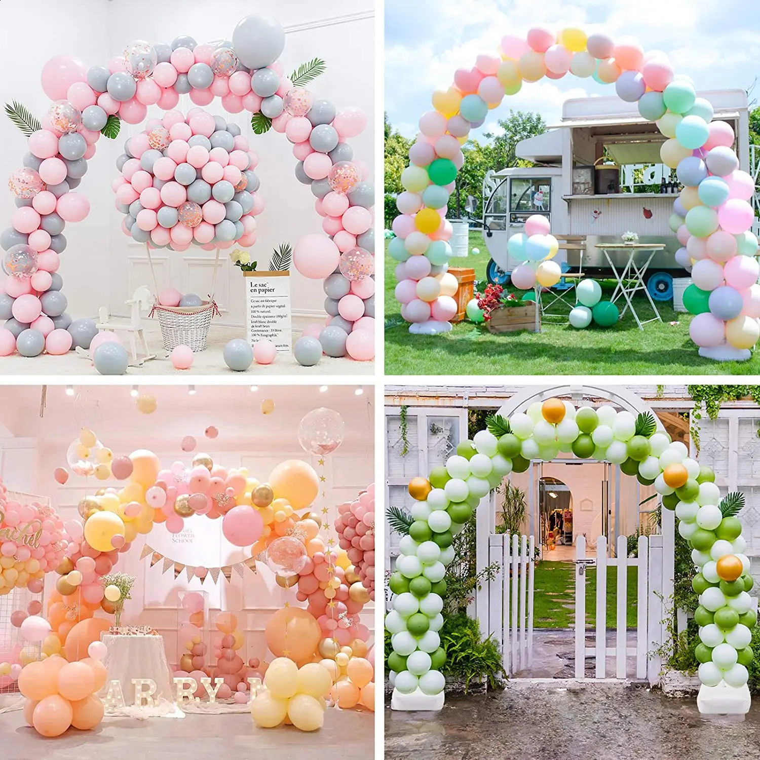 Adjustable balloon arch kit frame semicircular bracket column birthday wedding decoration baby shower 240910