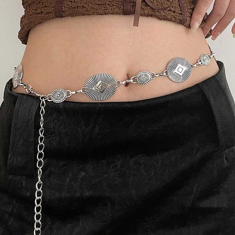 Y2k Luxury Wen Shi Fashion Cute Metal Dress Jeans Belt Chain Belt Accessories Wen Shi Belt X250410
