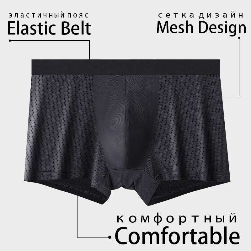 XXXXL 4pcs/lot Bamboo Fiber Mens size Boxer Pantie Underpant plus large size shorts breathable underwear 5XL 6XL 7XL 8XLX2409