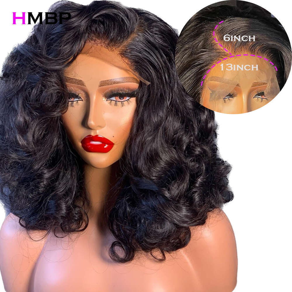30 32 Inch Double Drawn Glueless Pre Plucked 13X6 Hd Frontal Wig Transparent Lace Human Hair Wigs For Women