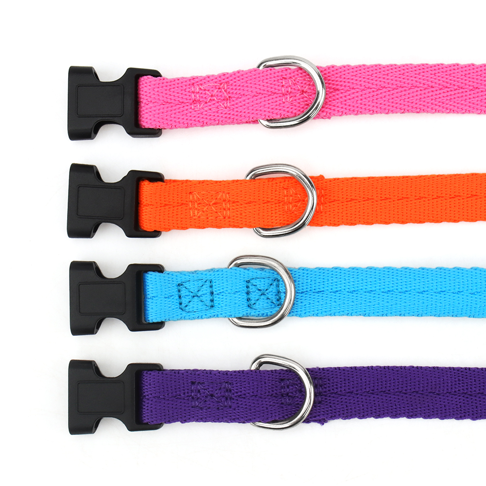 Nylon Webbing Dog Collar with Quick Release Buckle，Pet Collar for Small Medium Dogs Chihuahua Dog,cats Comfortable Pet Accessory