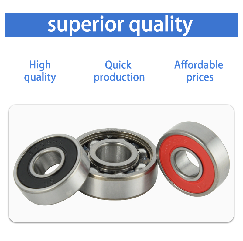 Deep Groove Ball Bearing 604 605 606 607 608 609 RS for 1688 Skateboard, Electric Scooter, Roller Skates, Fingertip Gyroscope, Printer