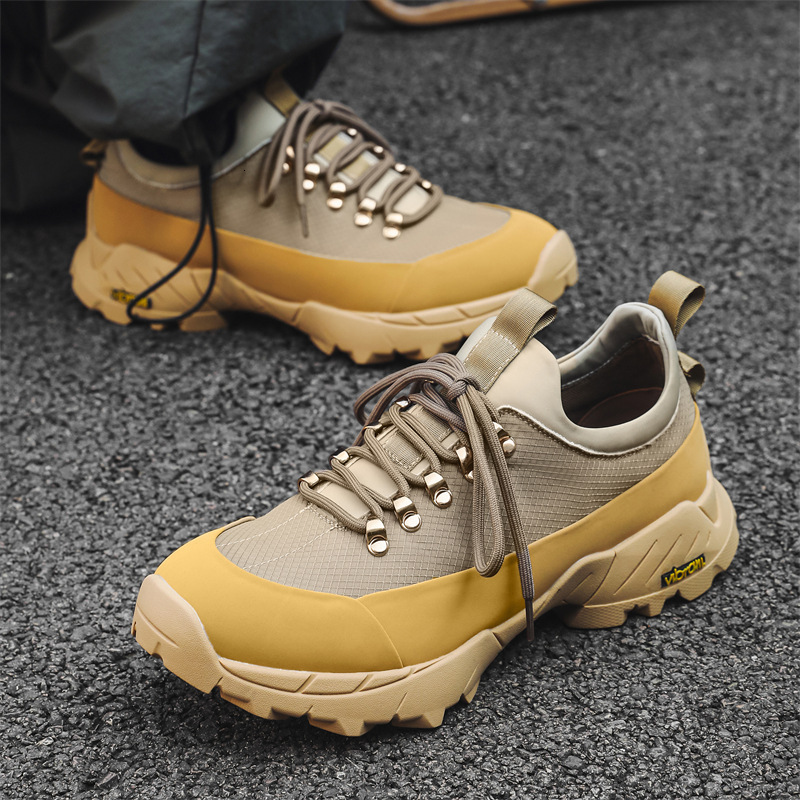 Ddmyoutdoor 2024 autumn fashion shoes, men's retro dad shoes, trendy breathable workwear shoes, high-end and thick soled hiking shoes, Chinese br