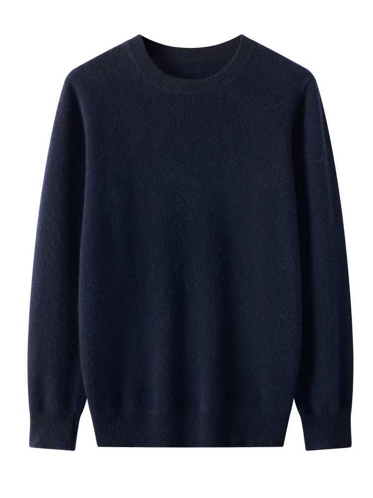 Men 100 Merino Wool Sweater Casual Autumn Winter Oneck Pullover Comfortable Soft Knitwear Classic Warm Basic Jumper TopsXJ251022