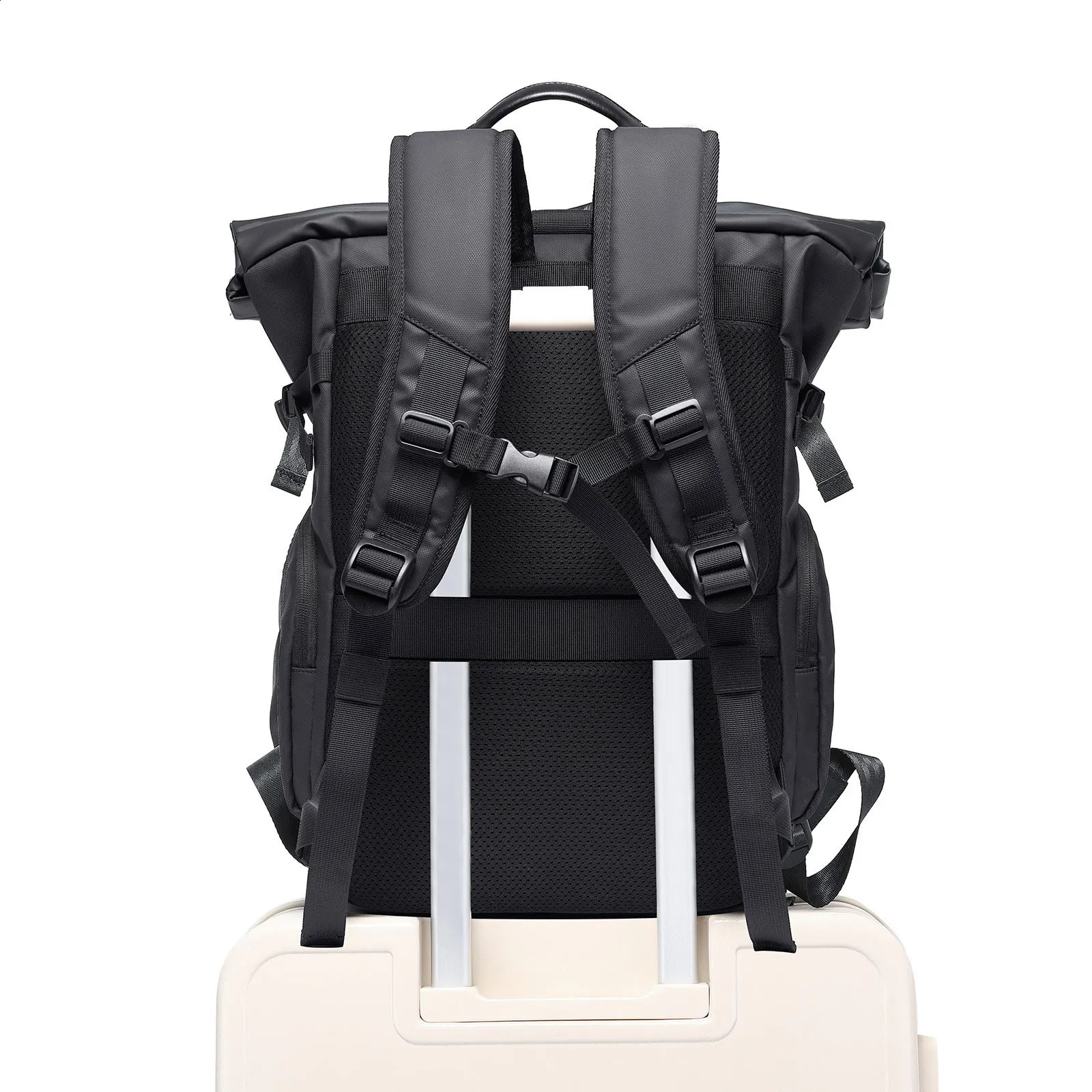 Backpack mens fashionable computer backpack student backpack large capacity travel bag waterproof Oxford cloth bag mens backpack 240907