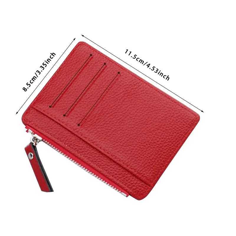Wallet Mini PU Leather Card Holders Card Slots Purse Small Men Wallet Women Zipper Coin Pocket Ultra Thin Wallet Cardholder Z250527