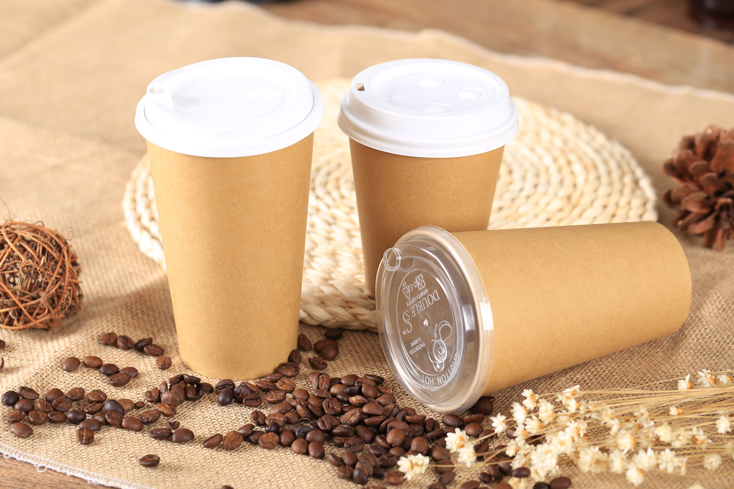 Factory-made Disposable Kraft Paper Cups Wholesale Customer-made Disposable Business Packaging 1000 pcs per piece