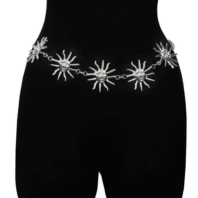 Womens metal belt European belt and atmospheric adjustable dress waist accessories X250410