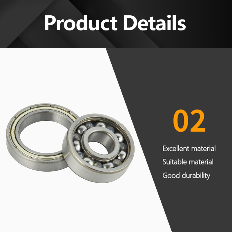 Deep Groove Ball Bearing 604 605 606 607 608 609 RS for 1688 Skateboard, Electric Scooter, Roller Skates, Fingertip Gyroscope, Printer