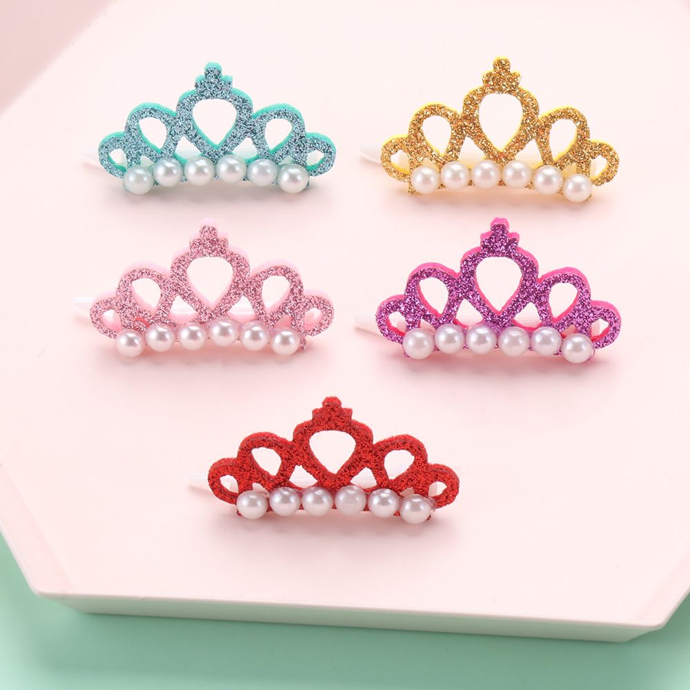 Pearl Random Pet Supplies Headdress Cat Grooming Puppy Accessories Bow-tie Hairpin Hair Clip Dog Bowknot Crown Shape