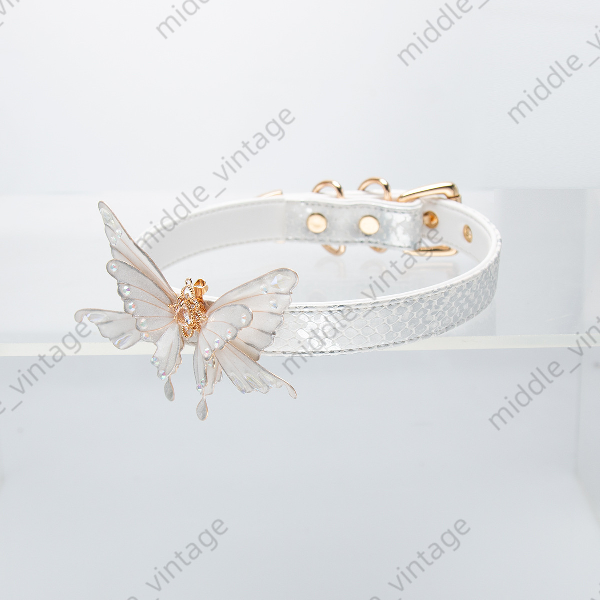 Subculture Soap Liquid Butterfly Handmade Snakeskin Original Xiaohongshu Cross-border Hot Collar (collar Traction Rope Set)